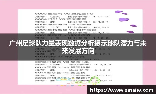 广州足球队力量表现数据分析揭示球队潜力与未来发展方向